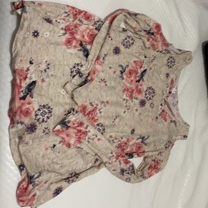 Justice flower shirt